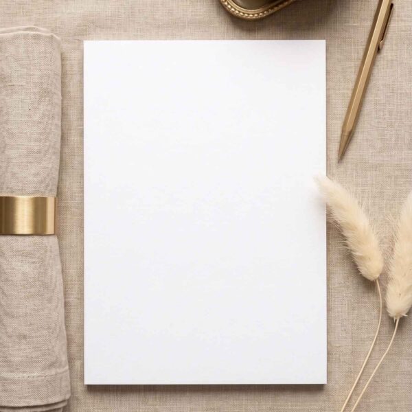 czysty notes A5 50 kartek - gładki papier offsetowy 90 g/m2 do pisania piórem