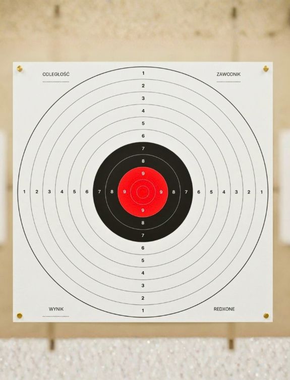kontrastowa tarcza papierowa do strzelania redxone certyfikat fsc detale nadruku kontrastowa tarcza papierowa do strzelania redxone certyfikat fsc detale nadruku