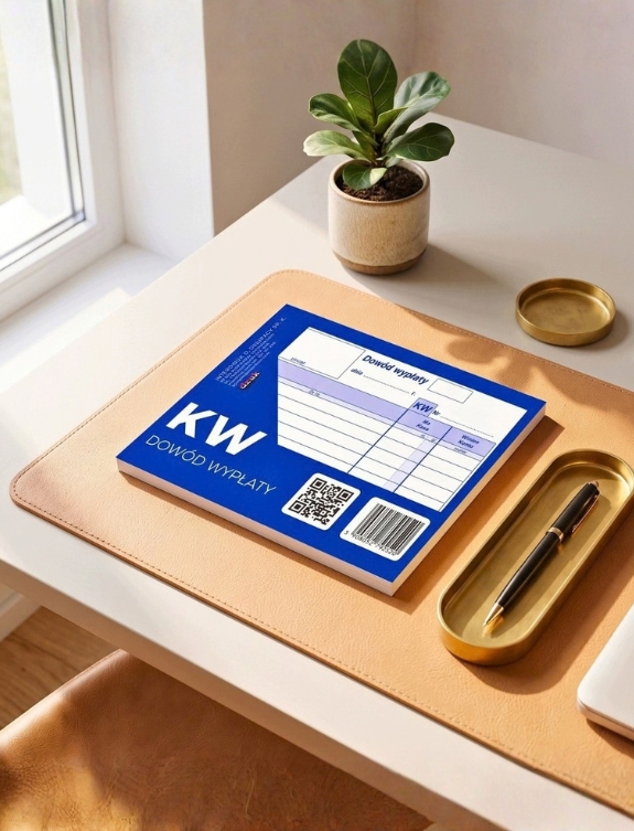 wypelnianie druku kw dowod wyplaty w biurze i kasie firmowej format a6