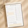 Minimalistyczny planer dzienny bez okładki na eleganckim beżowym papierze offsetowym FSC 90g Minimalistyczny planer dzienny bez okładki na eleganckim beżowym papierze offsetowym FSC 90g
